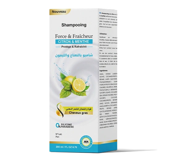 Shampooing au citron et à la menthe
