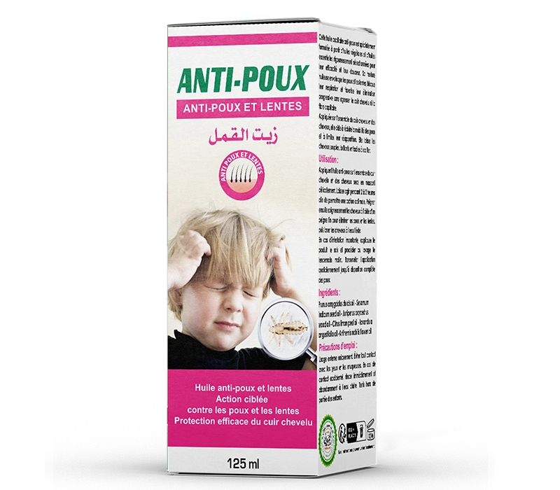 Huile anti-poux et lentes
